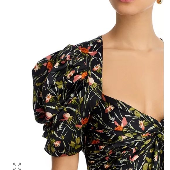 Cinq a Sept Windswept Meadow Dress Size 8 Black Multi - Picture 2 of 4